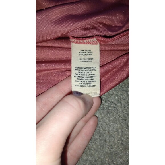 Soft Surroundings Velvet Velour Boyfriend Button Front Red Tunic Shirt Womens S - Picture 3 of 5